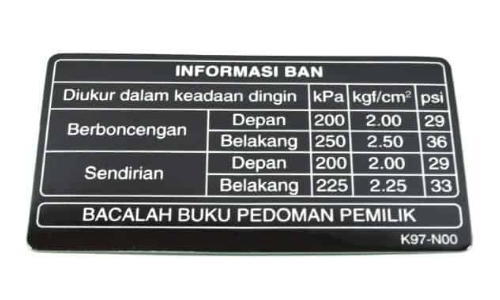 Ukuran Ban Dan Tekanan Angin Ban Honda Pcx 2020 Standar Pabrikan Dudungmaman07