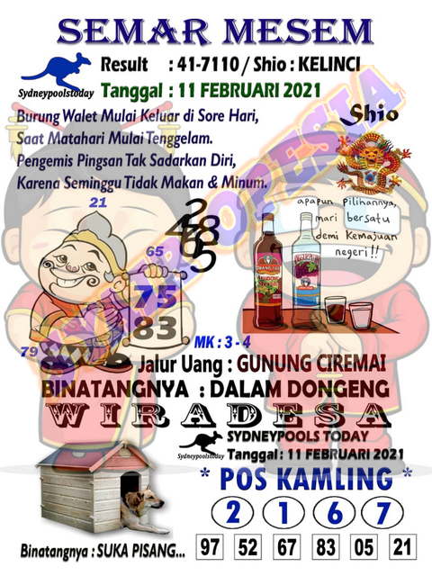 ങ Semar sgp 11 februari 2022  ஔ 