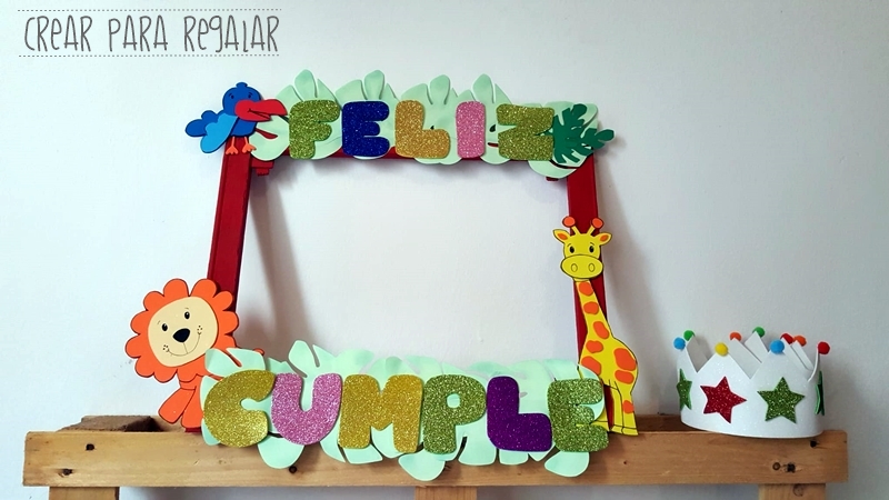 photocall para espacio cumpleaños jungla