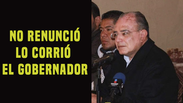 Barbosa pidió la renuncia de José Luis Márquez; fue justificada asegura