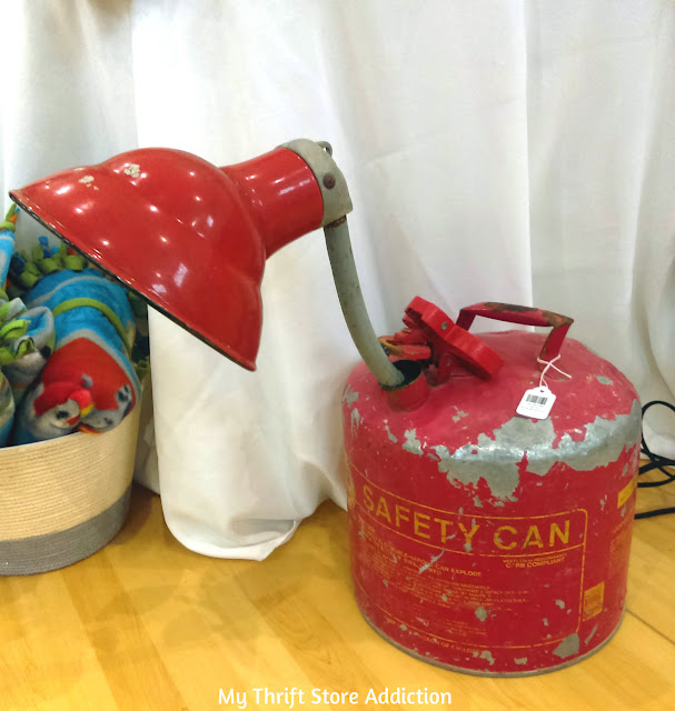 Shop local repurposed vintage can lamp