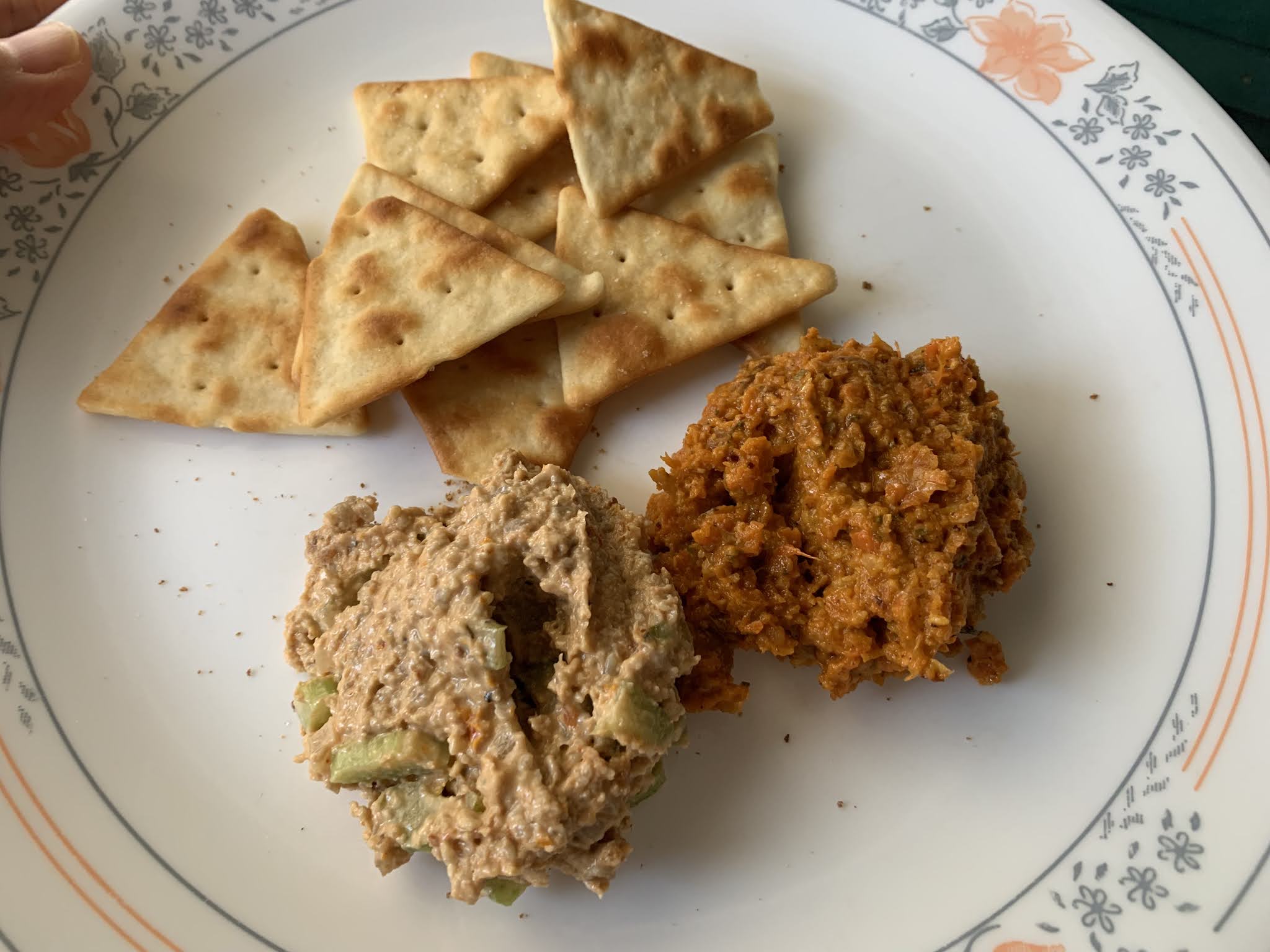 The Vegan Mouse Mushroom Jam, Sunflower Seed Pate, Spicy Carrot Dip