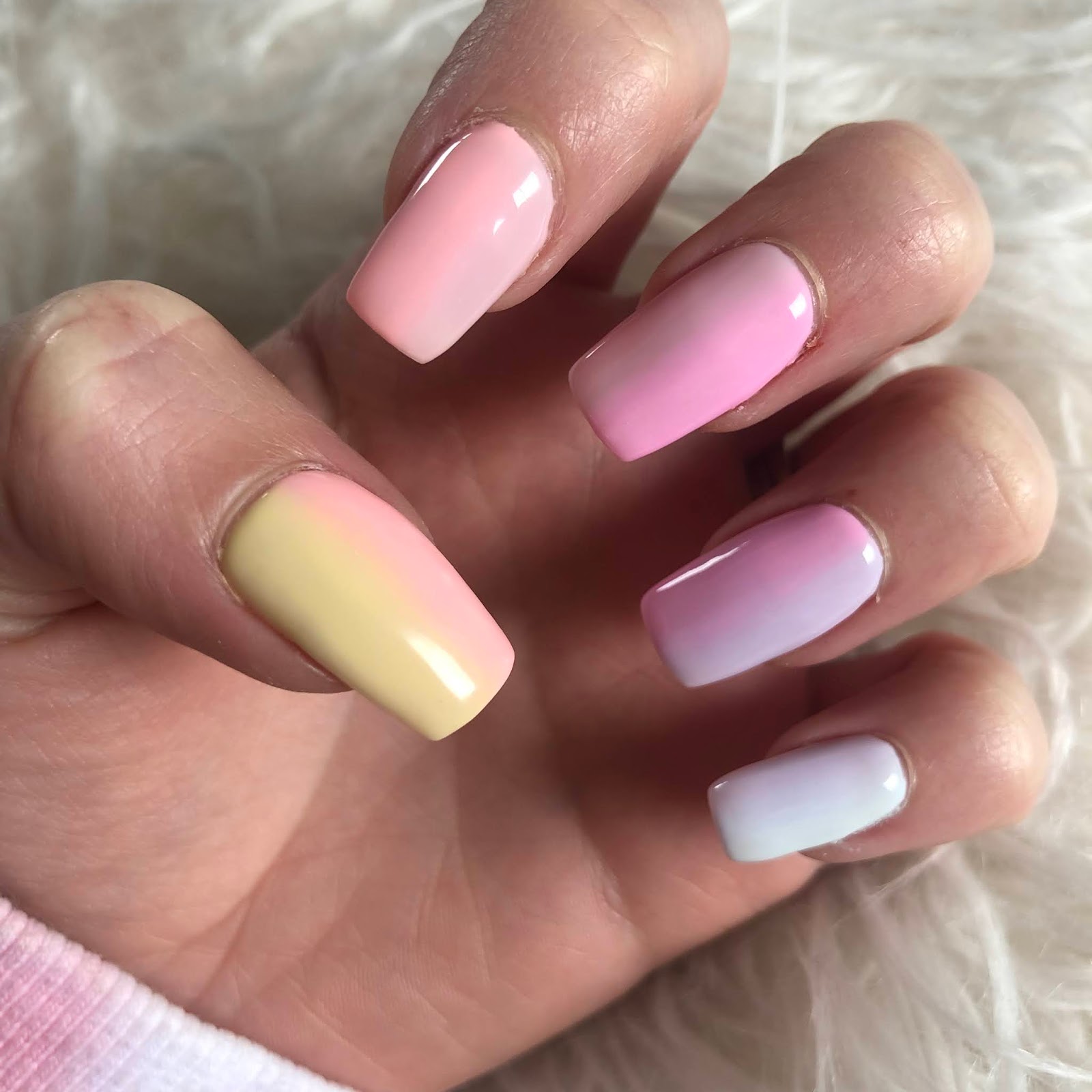 New Nails Pastel Ombre Rainbow Jenna Suth