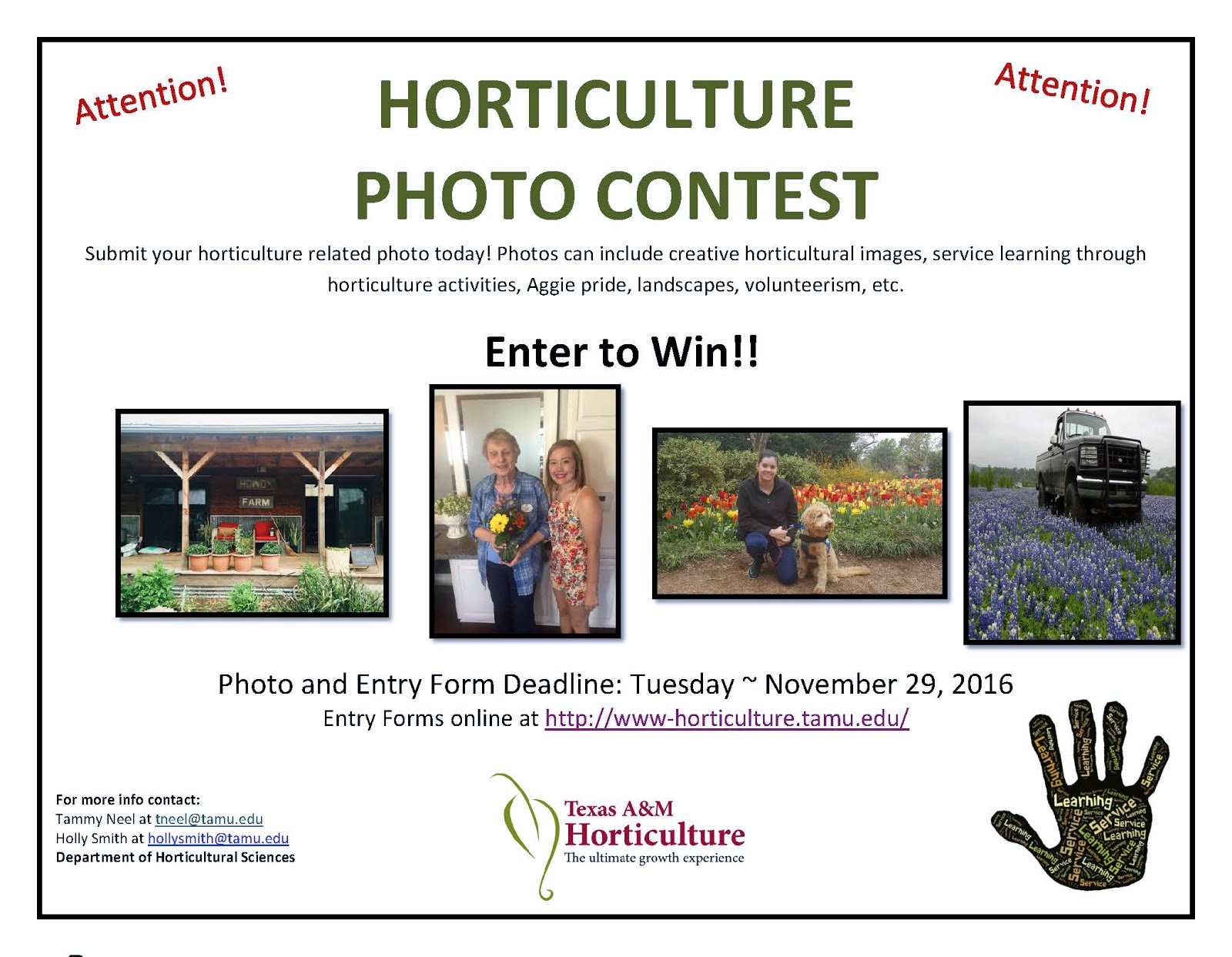 What's Up Aggie Hort? Horticulture Photo Contest!