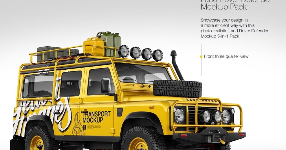 Download Land Rover Defender Mockup Pack PSD Mockup Templates