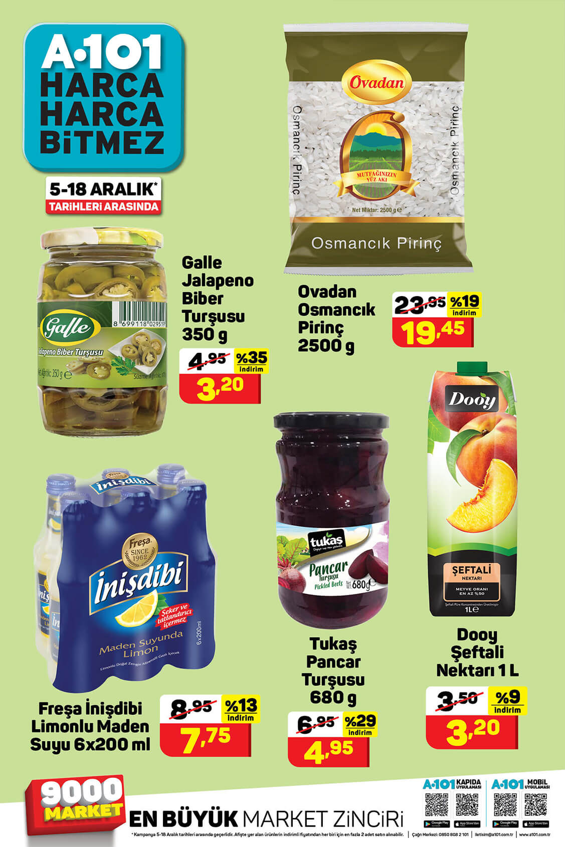 12-18 Aralık A101 Haftanın Yıldızları