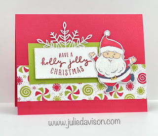 Stampin' Up! Be Jolly Santa Card ~ July-December 2021 Mini Catalog ~ www.juliedavison.com #stampinup