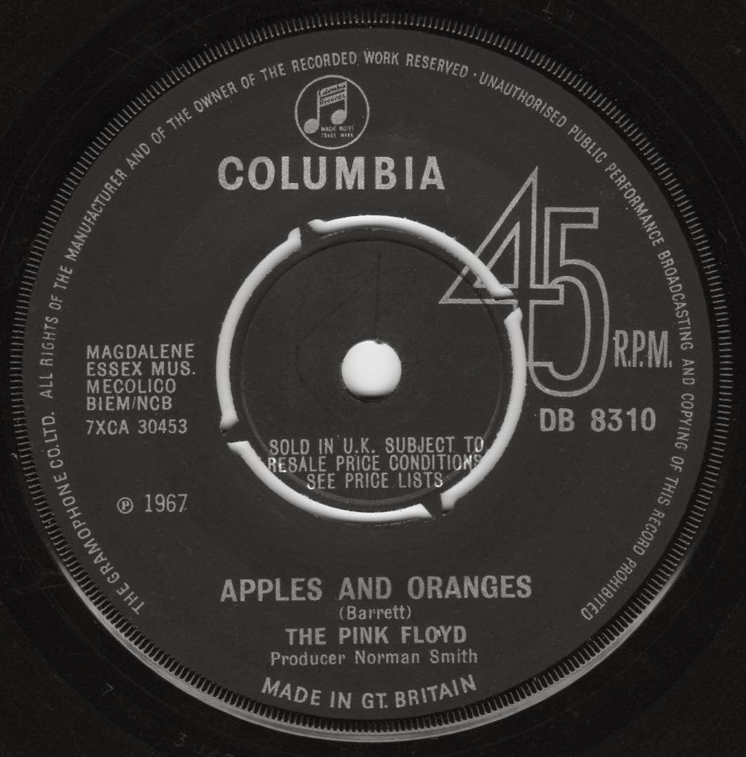 WOLFEES GRAMOPHONE "PAINT BOX/APPLES AND ORANGES" THE PINK FLOYD