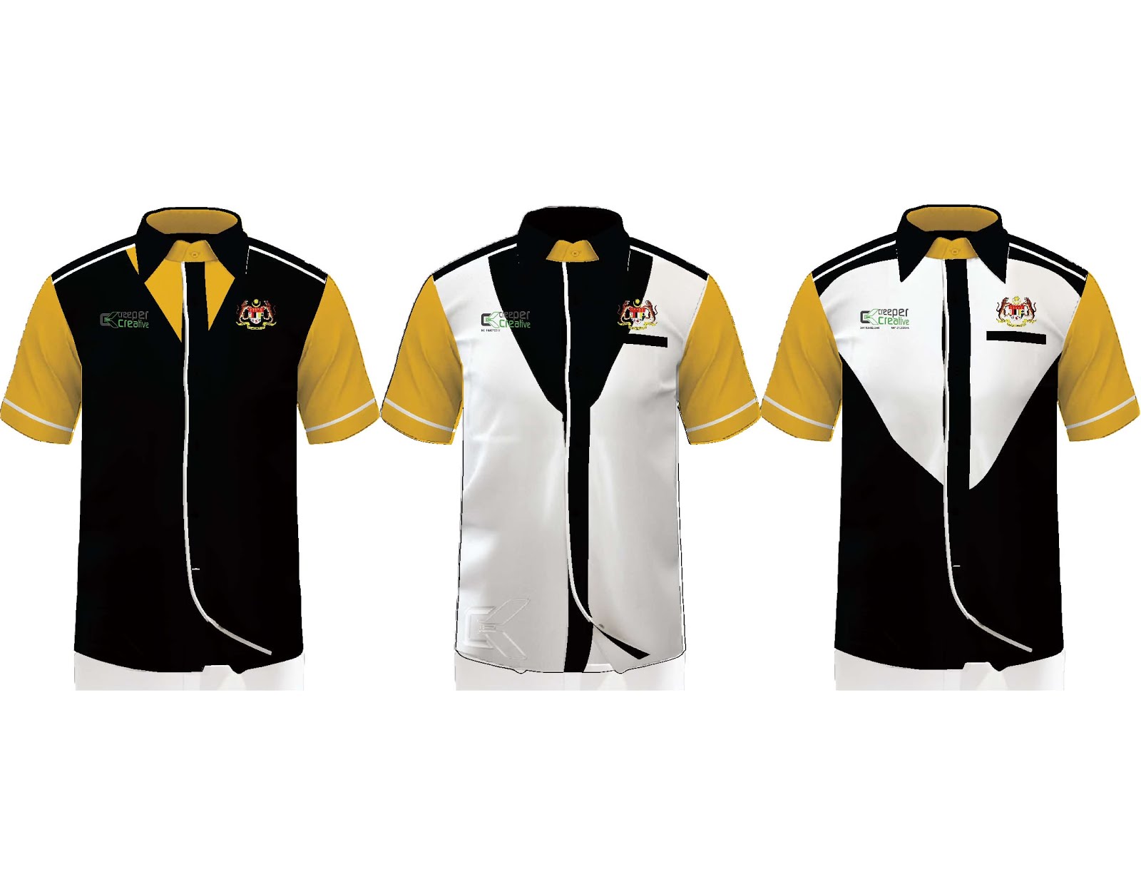 Baju korporat Custom made pelbagai design dan warna | Casual Striped