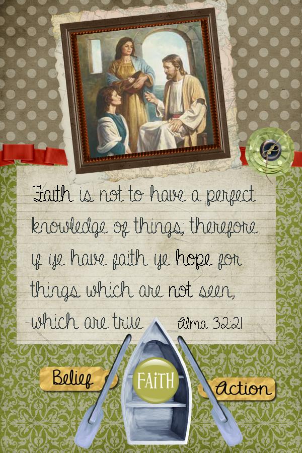 Storytime Handouts: Come Follow Me- Faith, is works