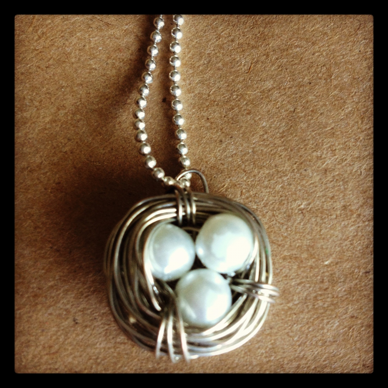 517 creations {diy} wire bird's nest pendant