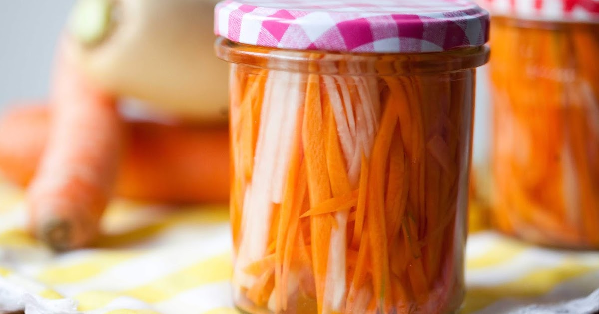 Najlepsze przepisy na sałatki Marynowana marchewka z białą rzodkwią na