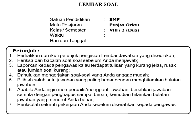 Soal Dan Jawaban Penjas Materi Senam Lantai