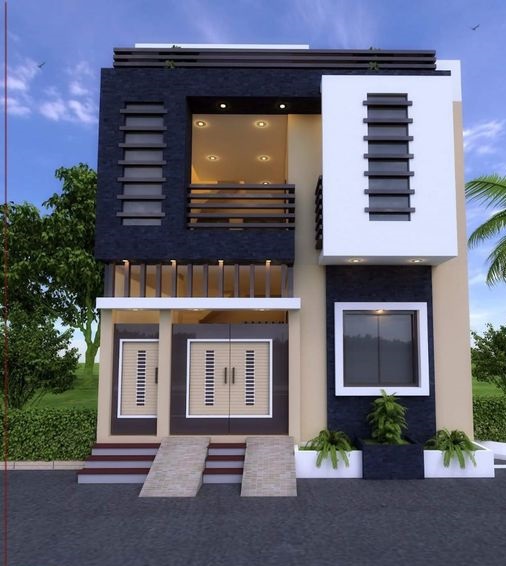 Best 60 modern house front facade design exterior wall