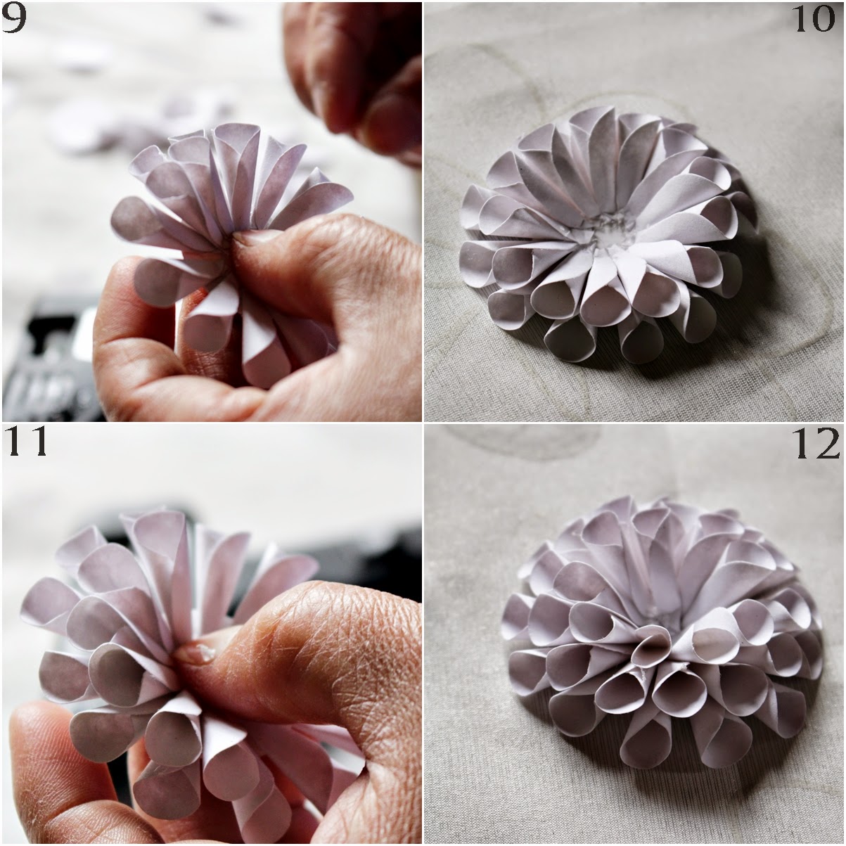DIY How To Make a Paper Dahlia Flower Reduce. Reuse. Recycle