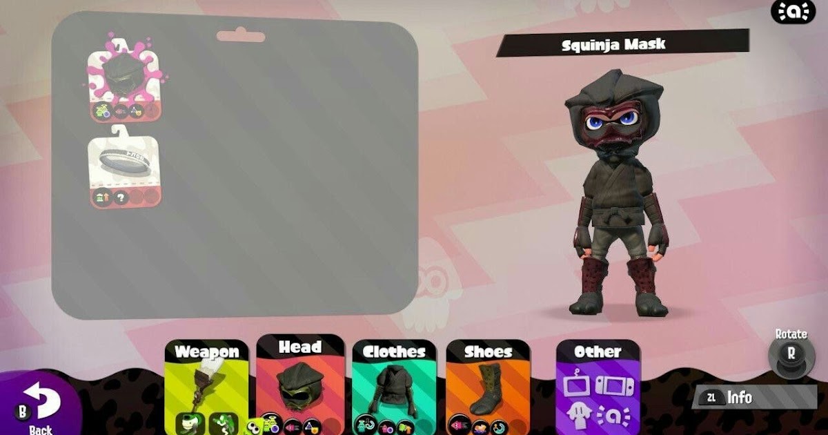 Splatoon 2 Amiibo gear