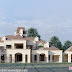 Luxury colonial house front and side view rendering