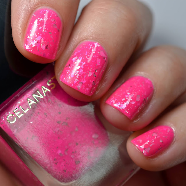 Celanaste The Pink Panther swatch nail polish