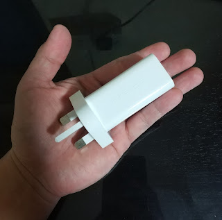 The rough size of the adapter with 3 pin plug