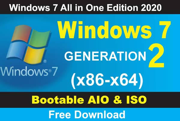 Windows 7 8 1 10 All In One Edition 2020 X86 X64 Aio Iso Gen2 Free Download Computer Artist