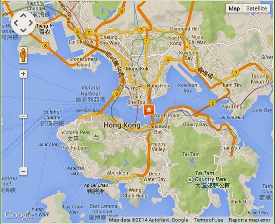 Hong Kong Harbor Map