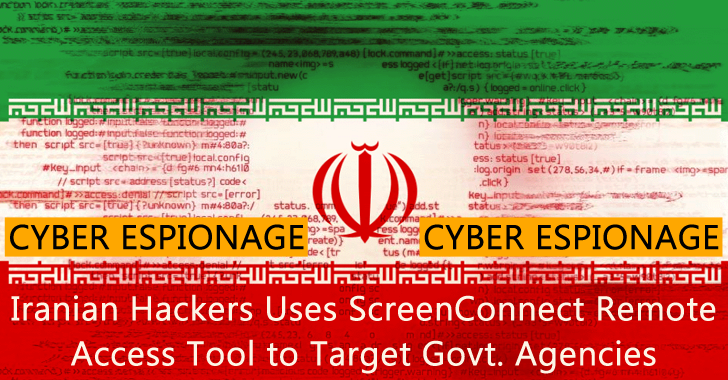 Iranian Hackers Uses ScreenConnect Remote Access Tool to Target Government Agencies