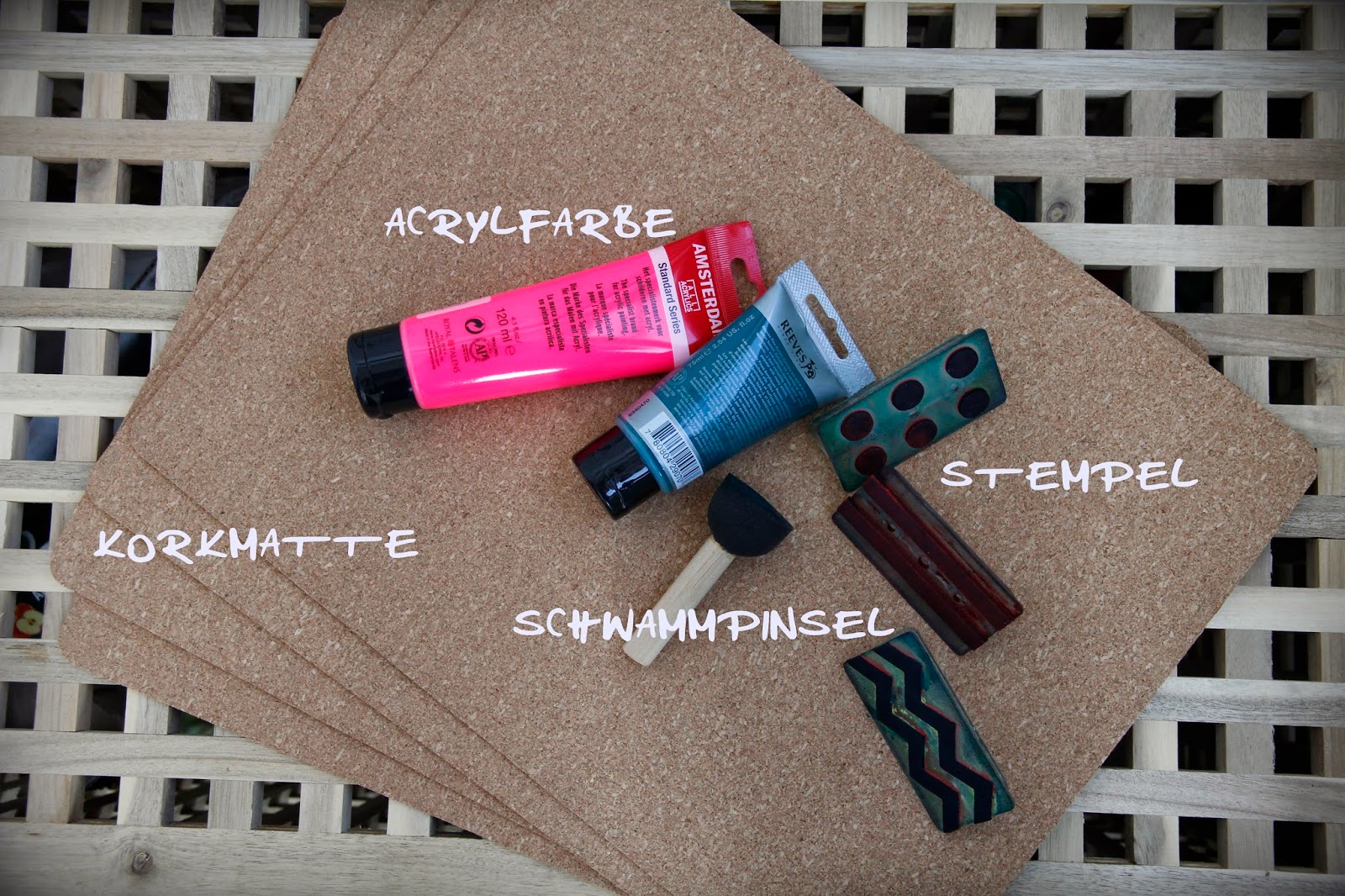 freundschaftsding: diy | kork tischsets - cork place mat