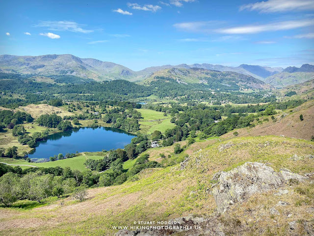 Loughrigg Fell Langdale Windermere Ambleside Walk map route Grasmere Lake District lakes