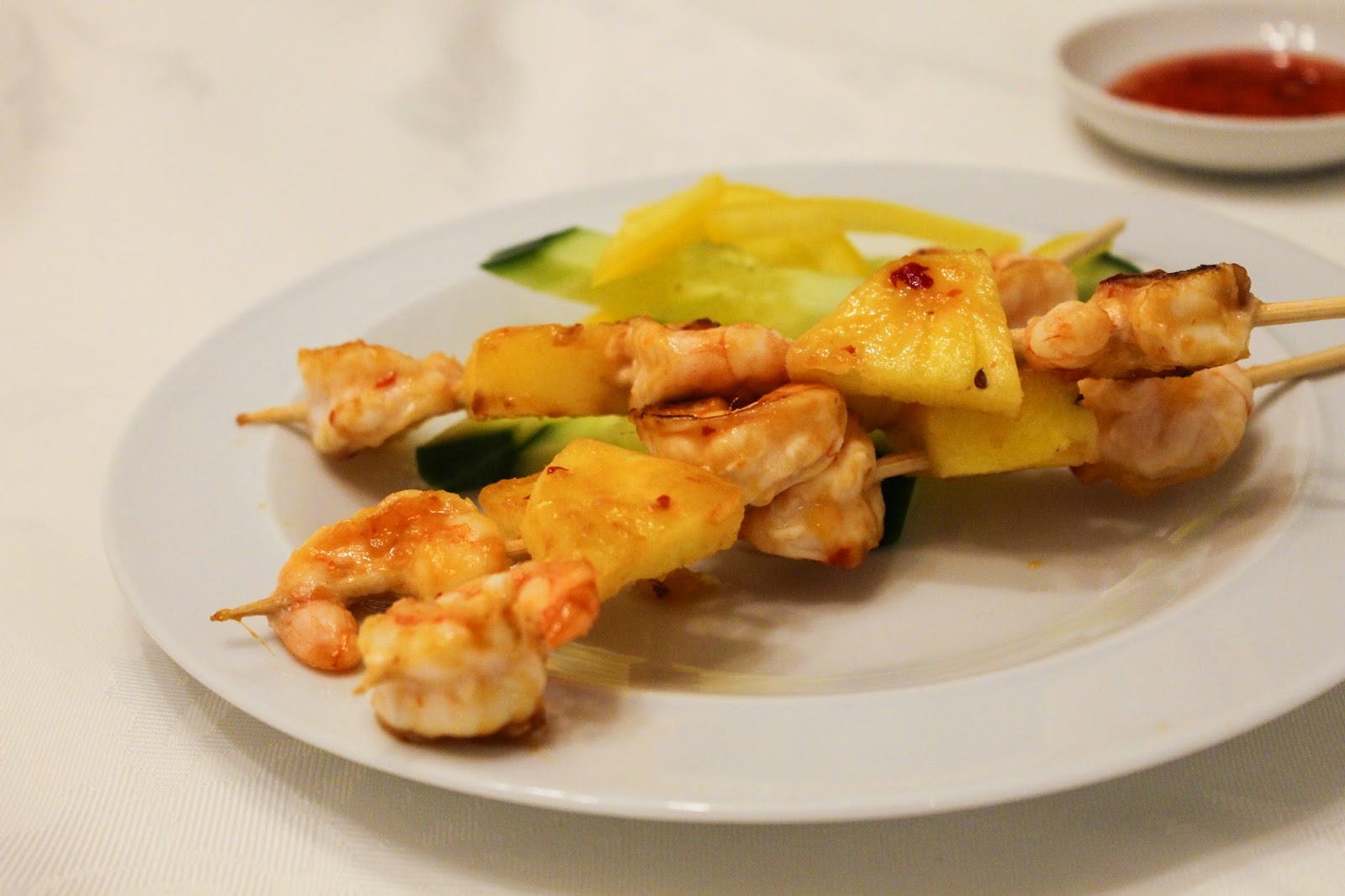 eat like you love yourself Prawn and Pineapple Skewers