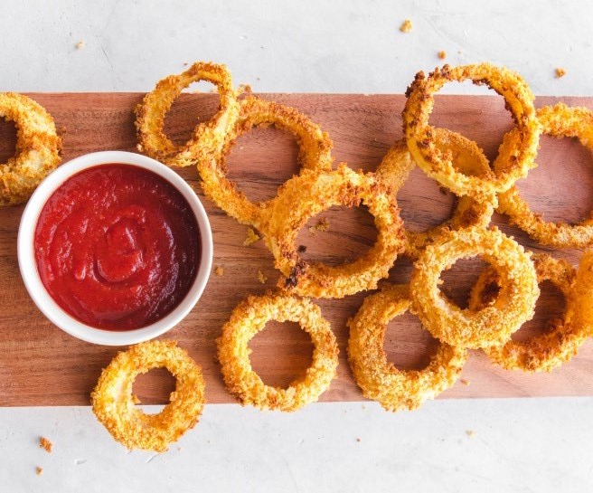 Vegan Onion Rings snacks vegetarian