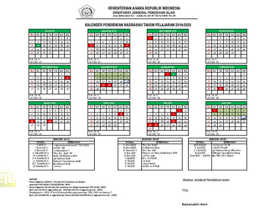 Kalender 2019 Daarul Arqom