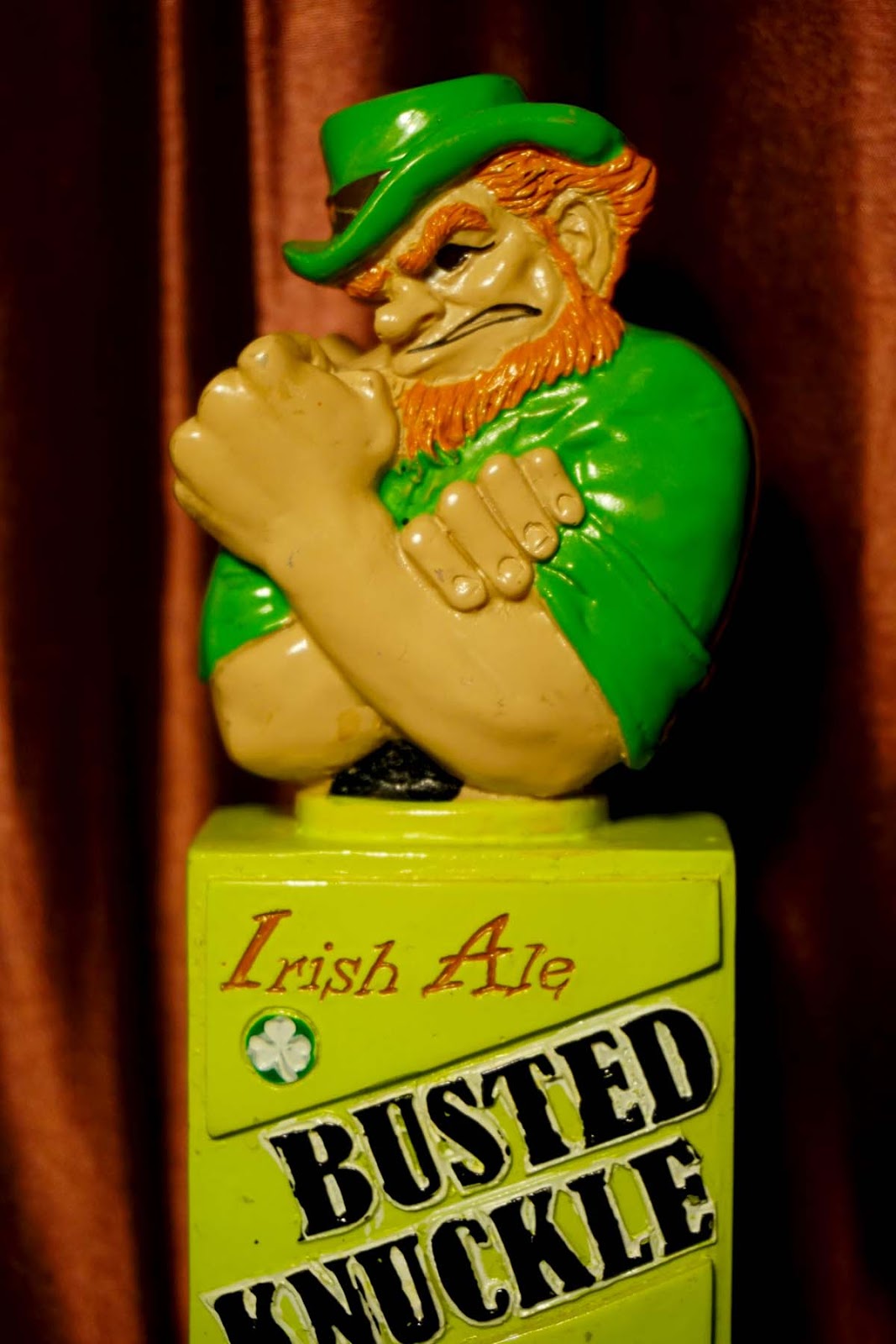 Tap Handle 594 Gray's Busted Knuckle Irish Ale