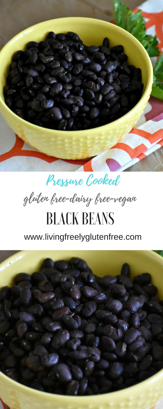 Pressure Cooked Black Beans Living Freely Gluten Free