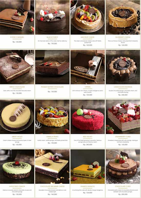 Daftar harga cake inti bakery