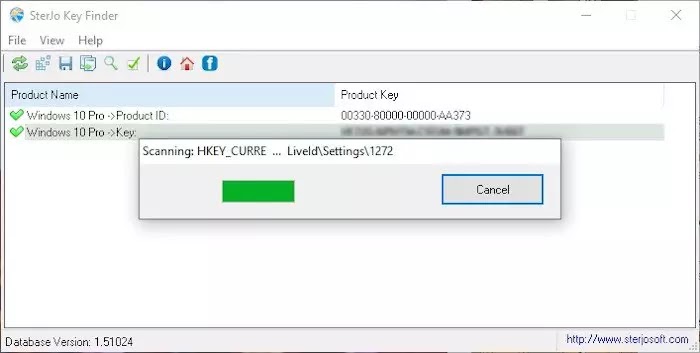 ключи с помощью Sterjo Key Finder ключи с помощью Sterjo Key Finder