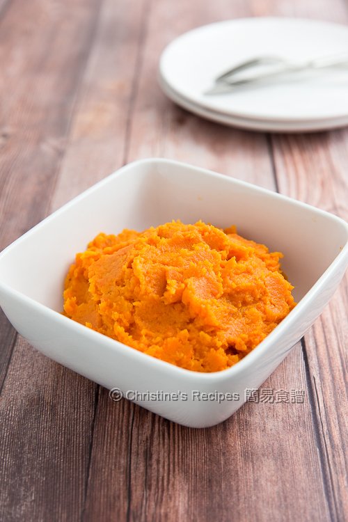 Mashed Sweet Potatoes (Convectional and Convention Oven Recipe
