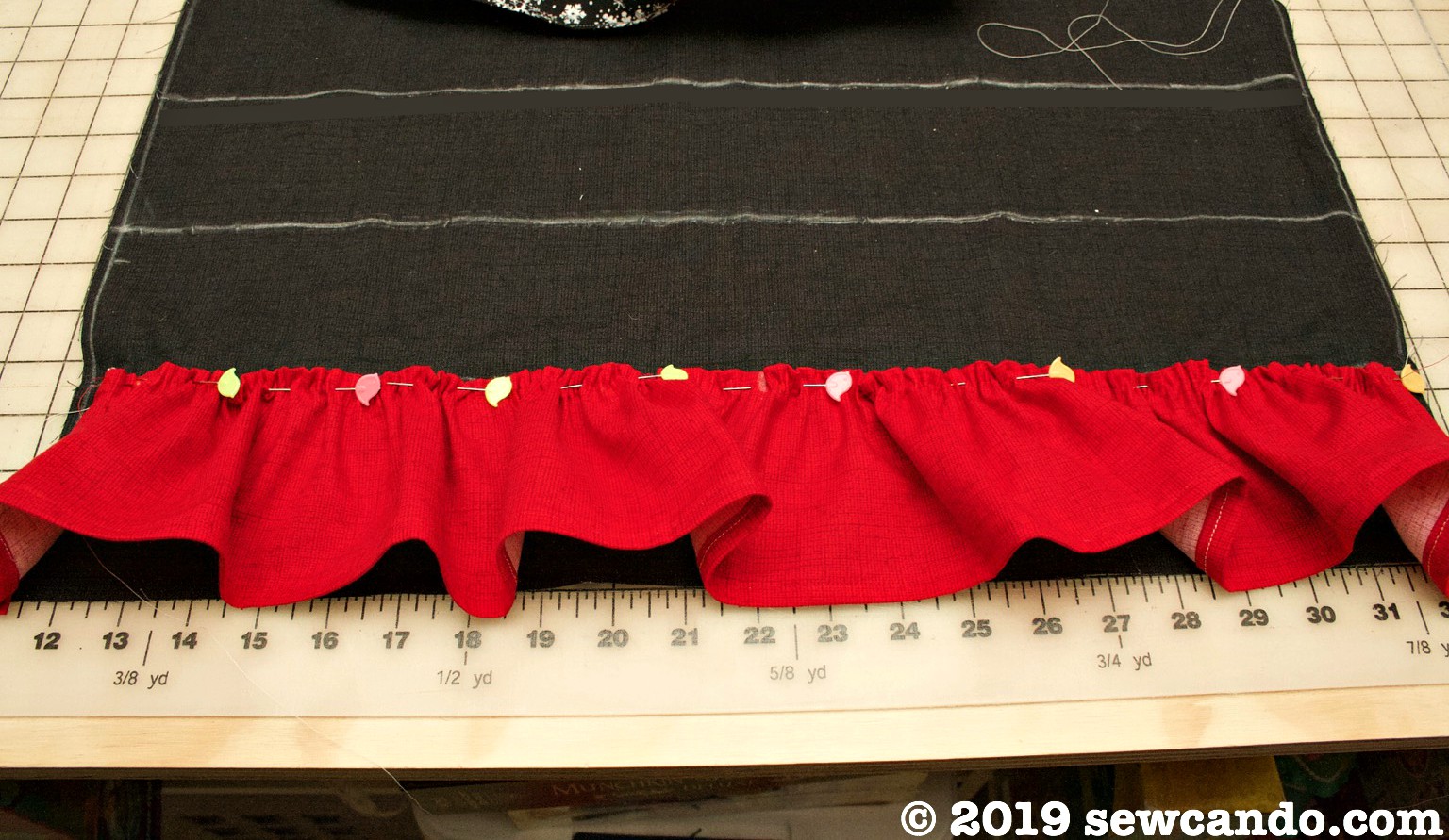 Sew Can Do: FREE Pattern: Christmas Ruffle Apron & Fabric Giveaway!