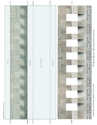 MAQUETA MURALLAS CIUDAD MEDIEVAL RECORTABLE MURALLAS
