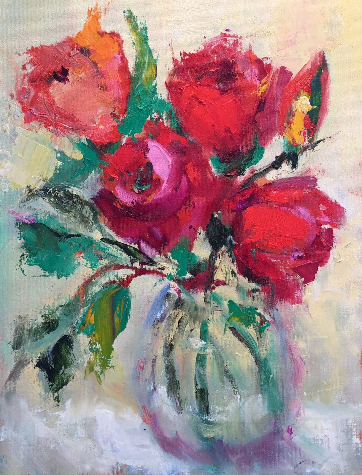Contemporary Artists of Arizona Contemporary Floral Oil Painting