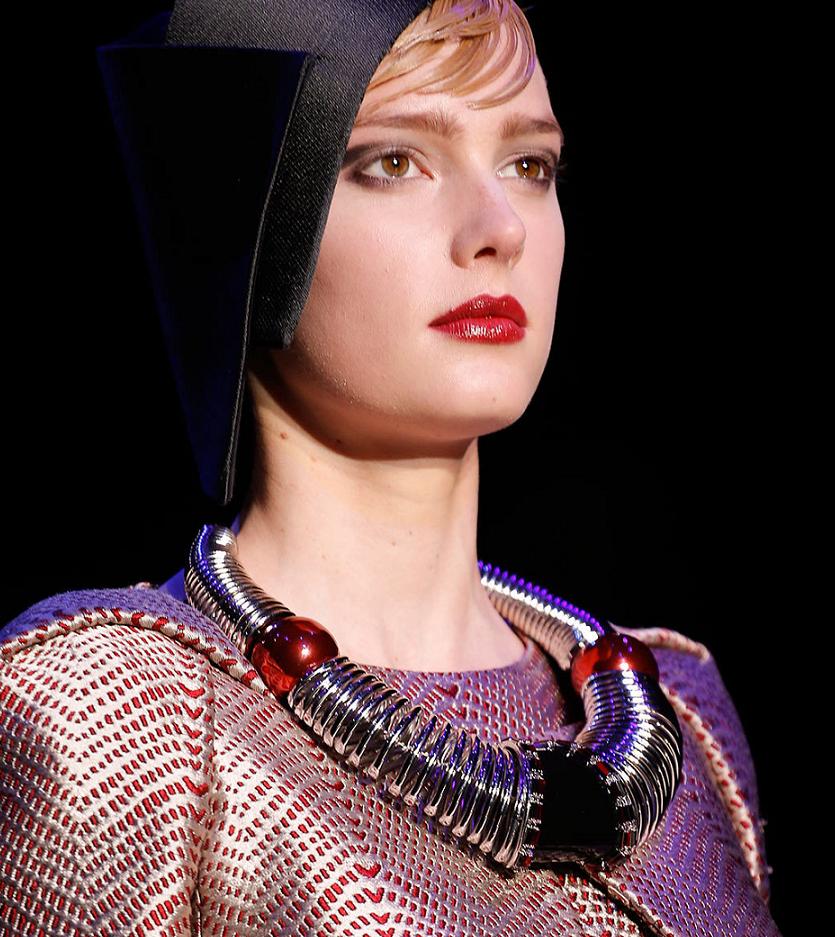 Fashion & Lifestyle: Armani Privé Necklaces... Spring 2013 Couture
