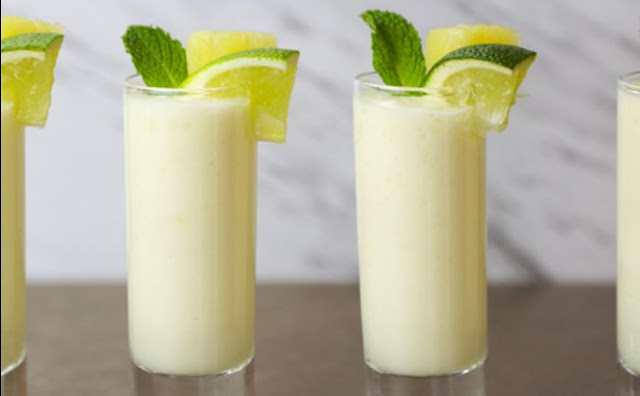 Piña Colada Lime Cooler #summer #drinks