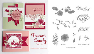 Stampin' Up! Forever Lovely Card Kit for January 2019 Stamp of the Month Club by Julie Davison www.juliedavison.com/clubs