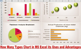 How Many Types Chart in MS Excel its Uses and Advantages