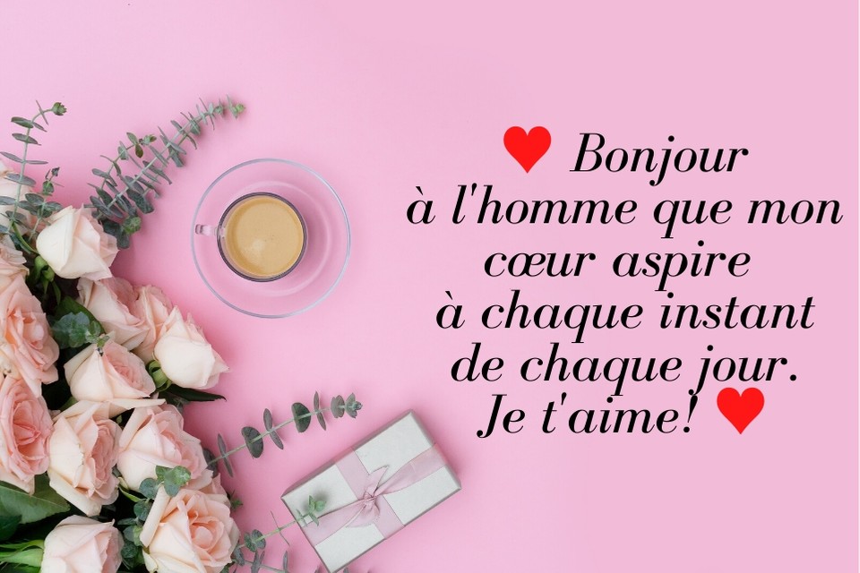 Matin amour message 
