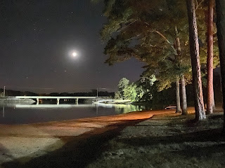 View of the bridge at night View of the bridge at night