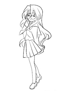 easy long hair anime girl drawing