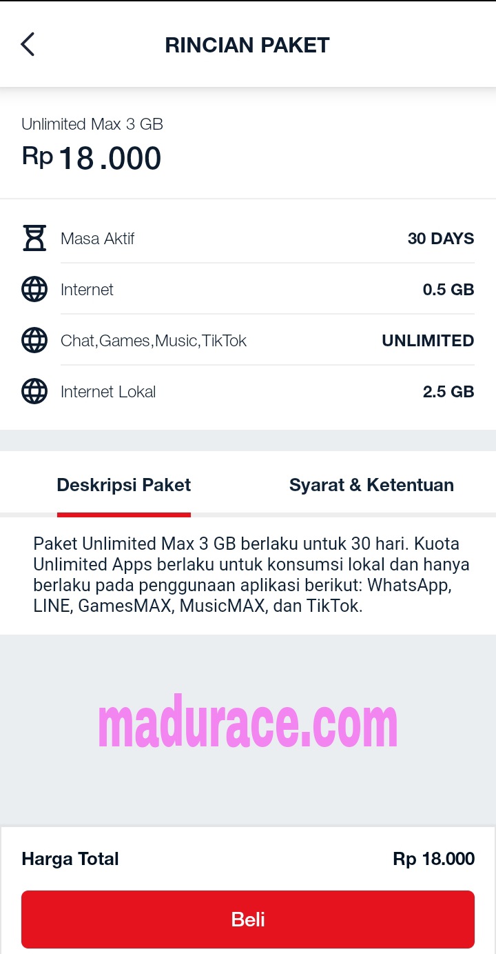Cara Daftar Paket Internet Murah Telkomsel Rp 20 Ribu Dapat Kuota Utama Unlimited Madurace