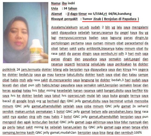 Biaya Operasi FAM atau Tumor Jinak Payudara Dan Pengobatannya - TESTIMONI QNC JELLY GAMAT Biaya Operasi FAM atau Tumor Jinak Payudara Dan Pengobatannya - TESTIMONI QNC JELLY GAMAT