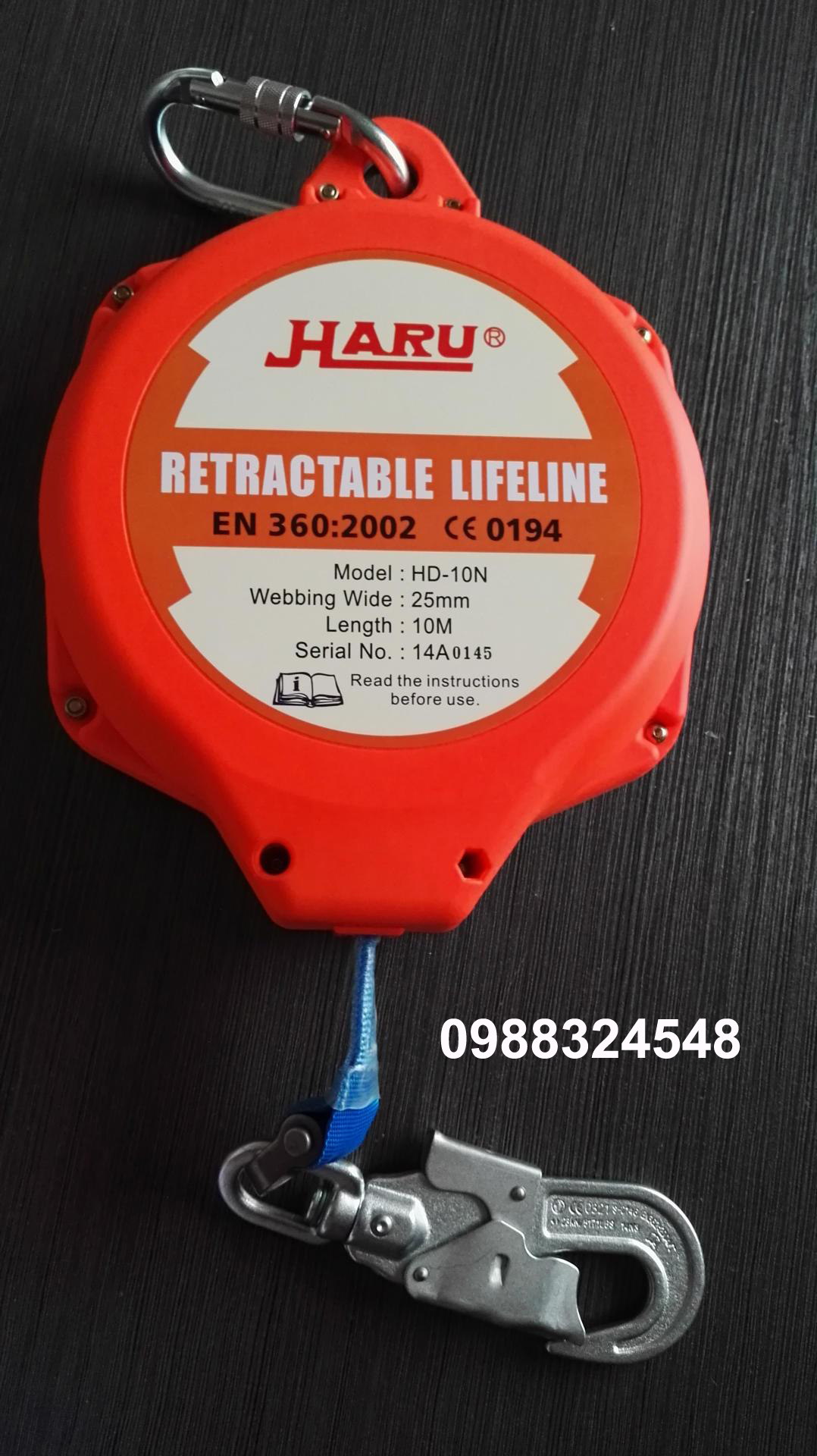 Hộp chống rơi Haru HD-10N dây 10 mét