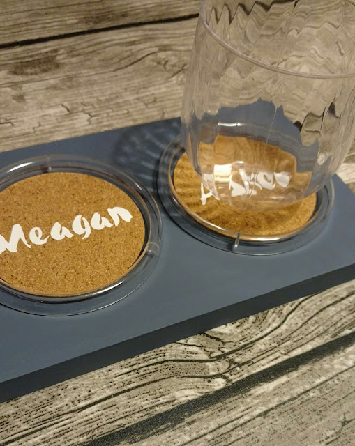 Personalized Kids Coasters with Cricut - Crafting in the Rain